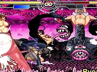 Kuromaru Vs Angel The Queen of Fighters - 3 min