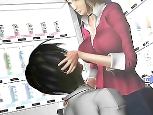 Sexy anime bitch gives oral sex - 5 min