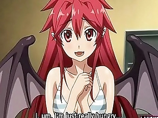 Demon gets blowjob in the school hentai - 5 min