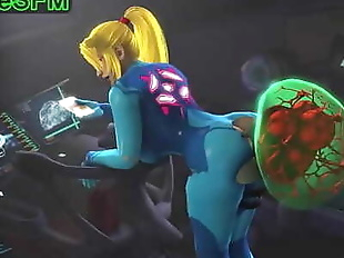 Samus and her metroid pet 56 sec